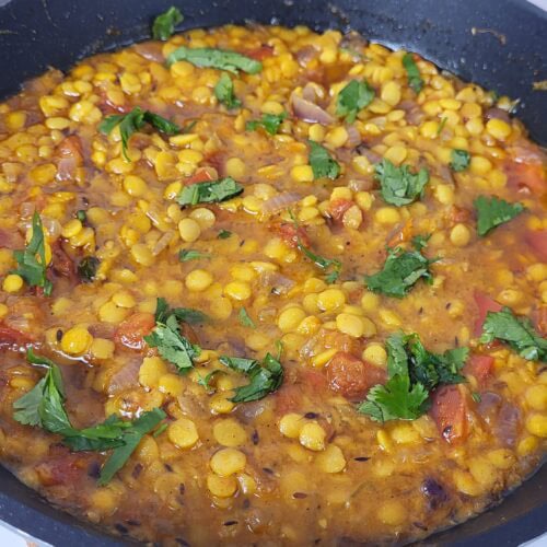Linsen Dal vegan Tadka