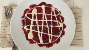 Rote Bete Carpaccio vegan