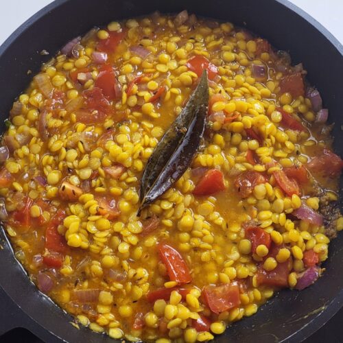 Rote Linsen Dal indisch vegan